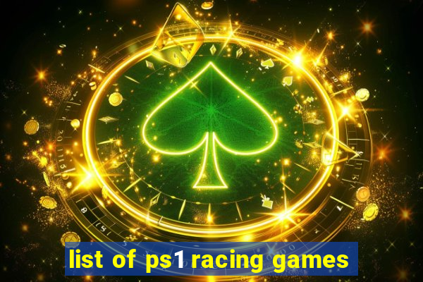 list of ps1 racing games